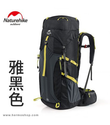 کوله پشتی کوهنوردی نیچرهایک 55 لیتر مشکی