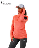 بلوزمیکرو فینگردار زنانه نیم زیپ هیمالیا بیس لایر