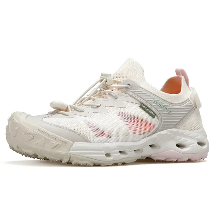 کفش صندل آبنوردی زنانه سفید و صورتی هامتو مدل 660859B-2