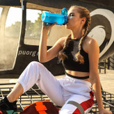 قمقمه و بطری ورزشی 1000 تریتانUZspace مدل 3038