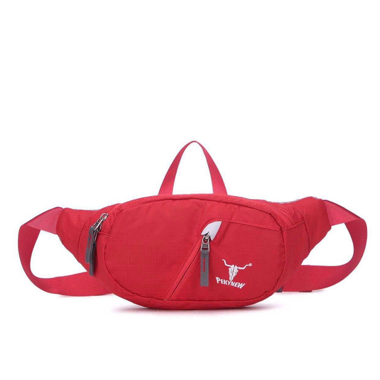 کیف کمری پیکینیو کله گاوی کد 6037 قرمز