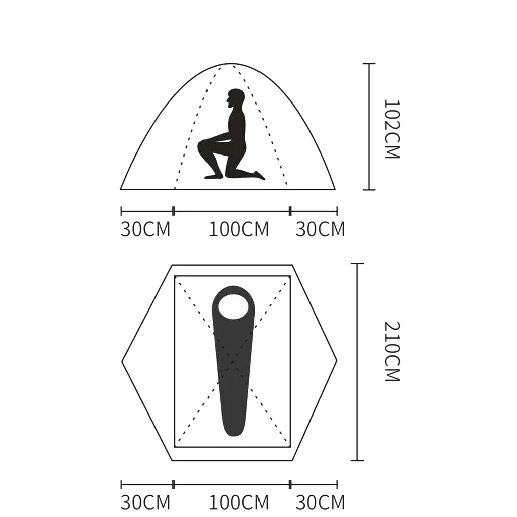چادر کوهنوردی یک نفره کله گاوی (پیکینیو) K2002