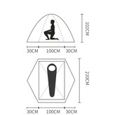 چادر کوهنوردی یک نفره کله گاوی (پیکینیو) K2002