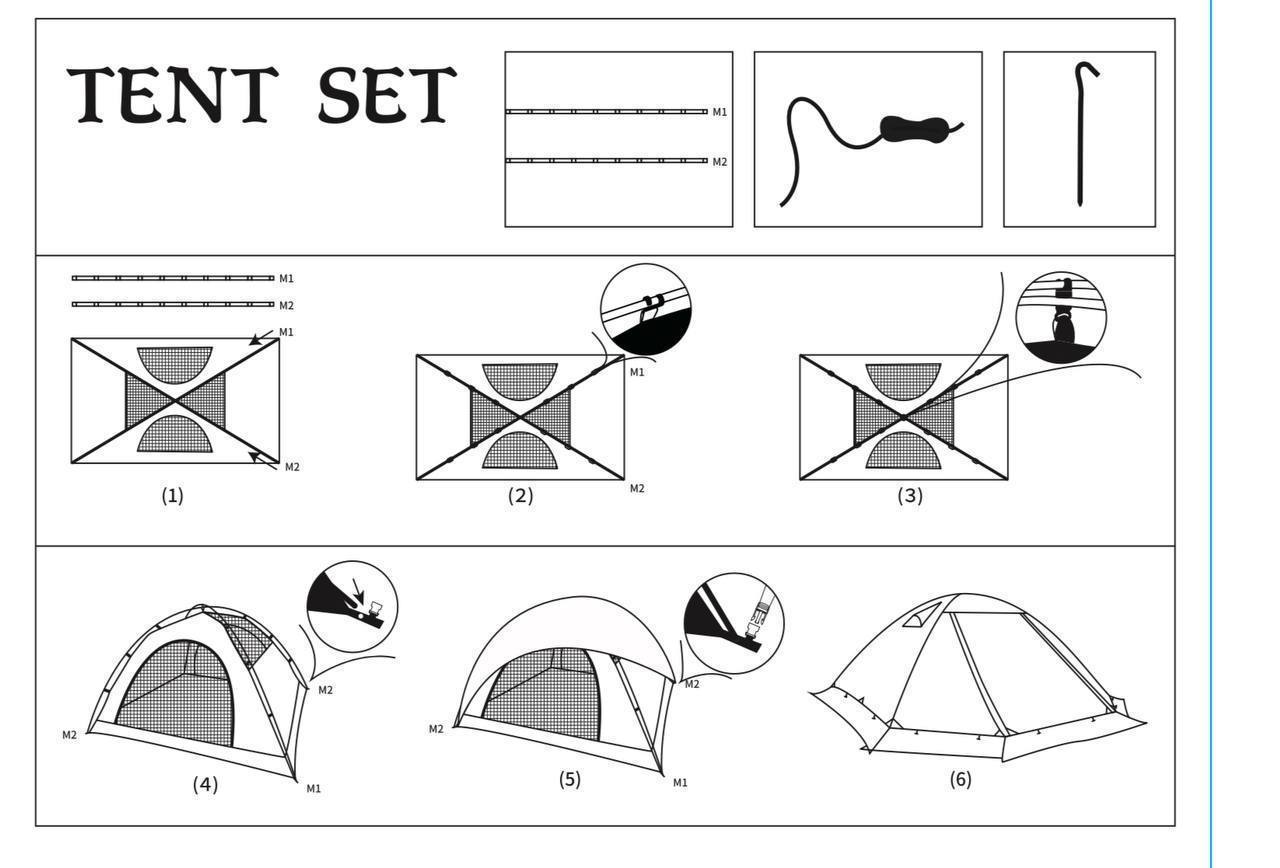 چادر کوهنوردی کله گاوی (پیکینیو)  سه نفره K2003 آبی