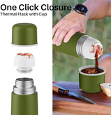 فلاسک دوجداره سانتکو 1000 میلی لیتری مدل VISEU ابی