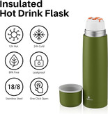 فلاسک دوجداره سانتکو 1000 میلی لیتری مدل VISEU ابی