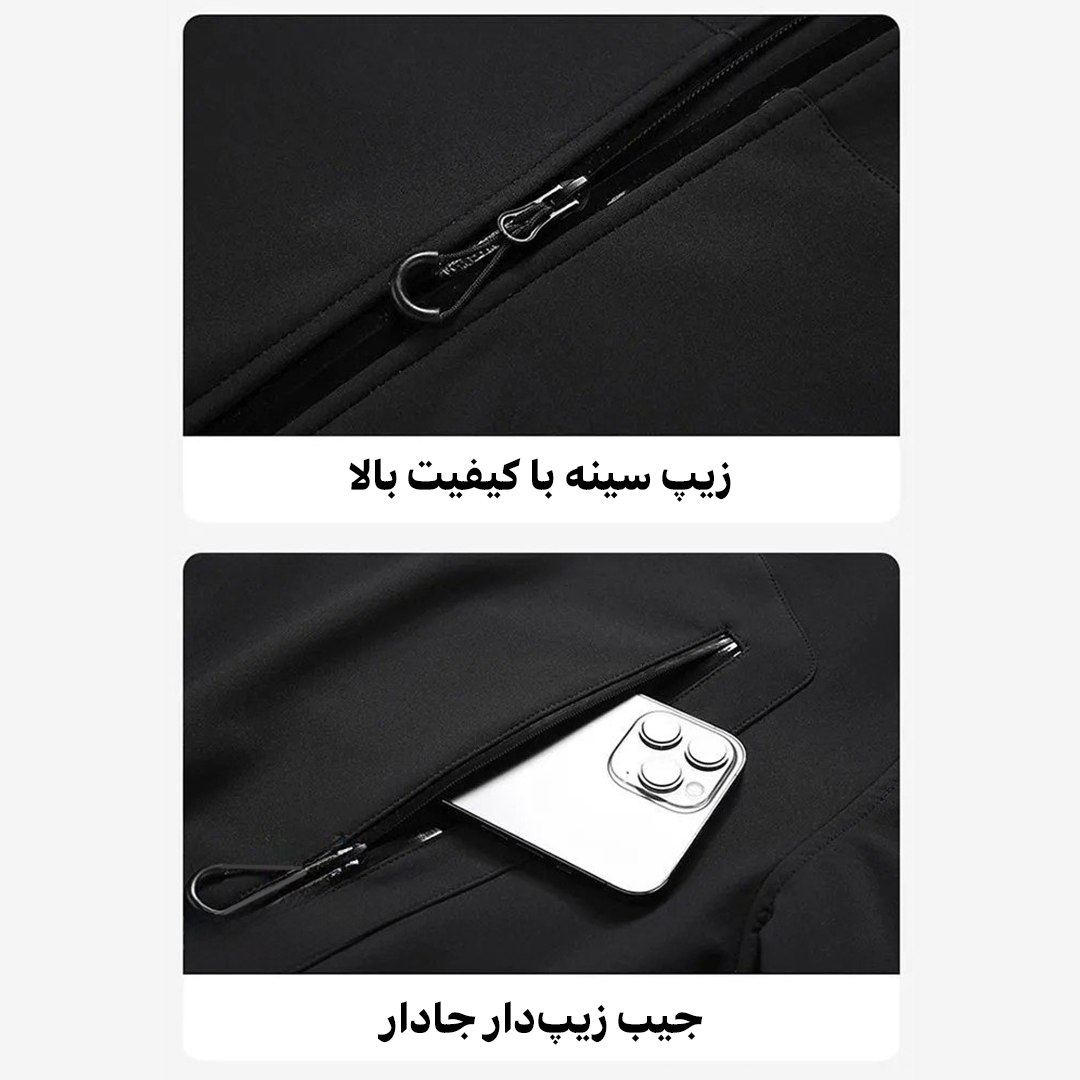 کاپشن ویندستاپر مردانه اسنوهاک کد SN-C2172 سرمه ای