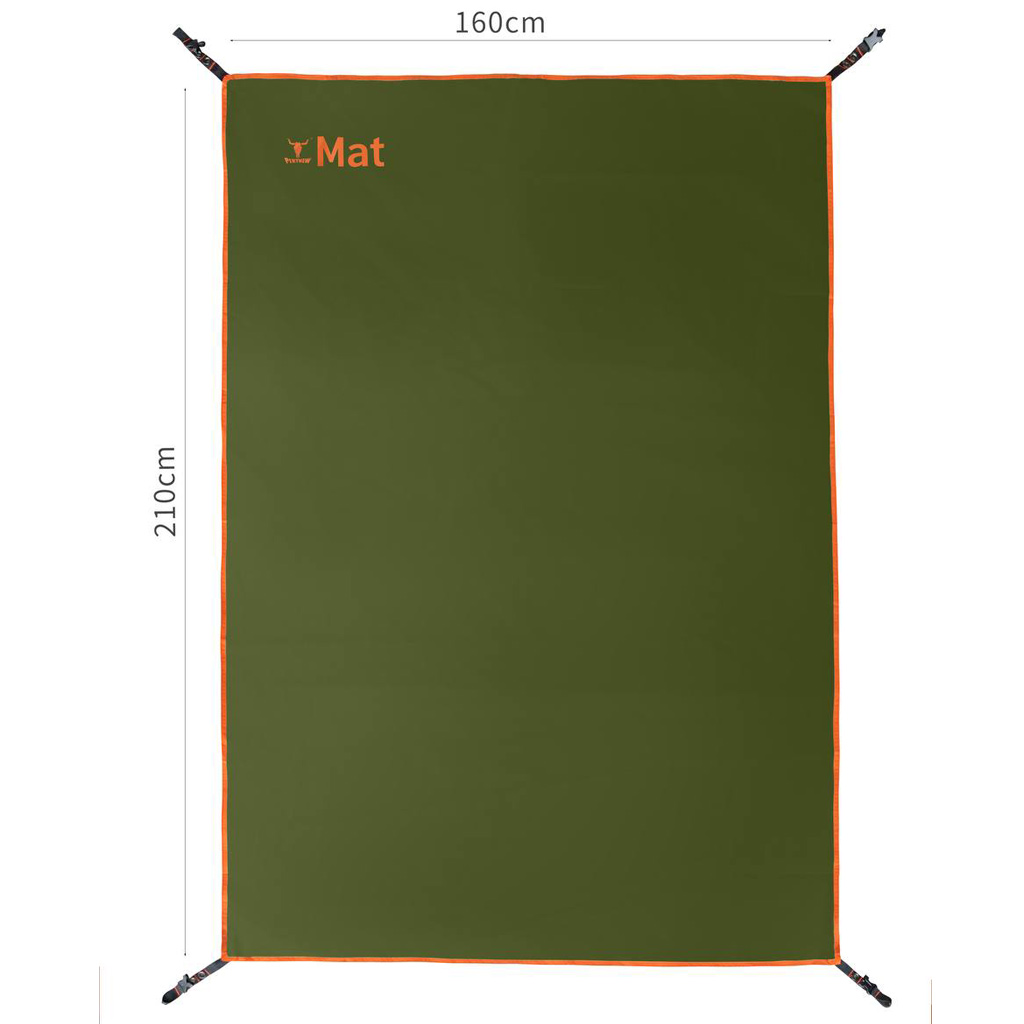 زیرانداز چادر جیلو (کله گاوی-پیکینیو) K2001  دونفره خاکی سبز