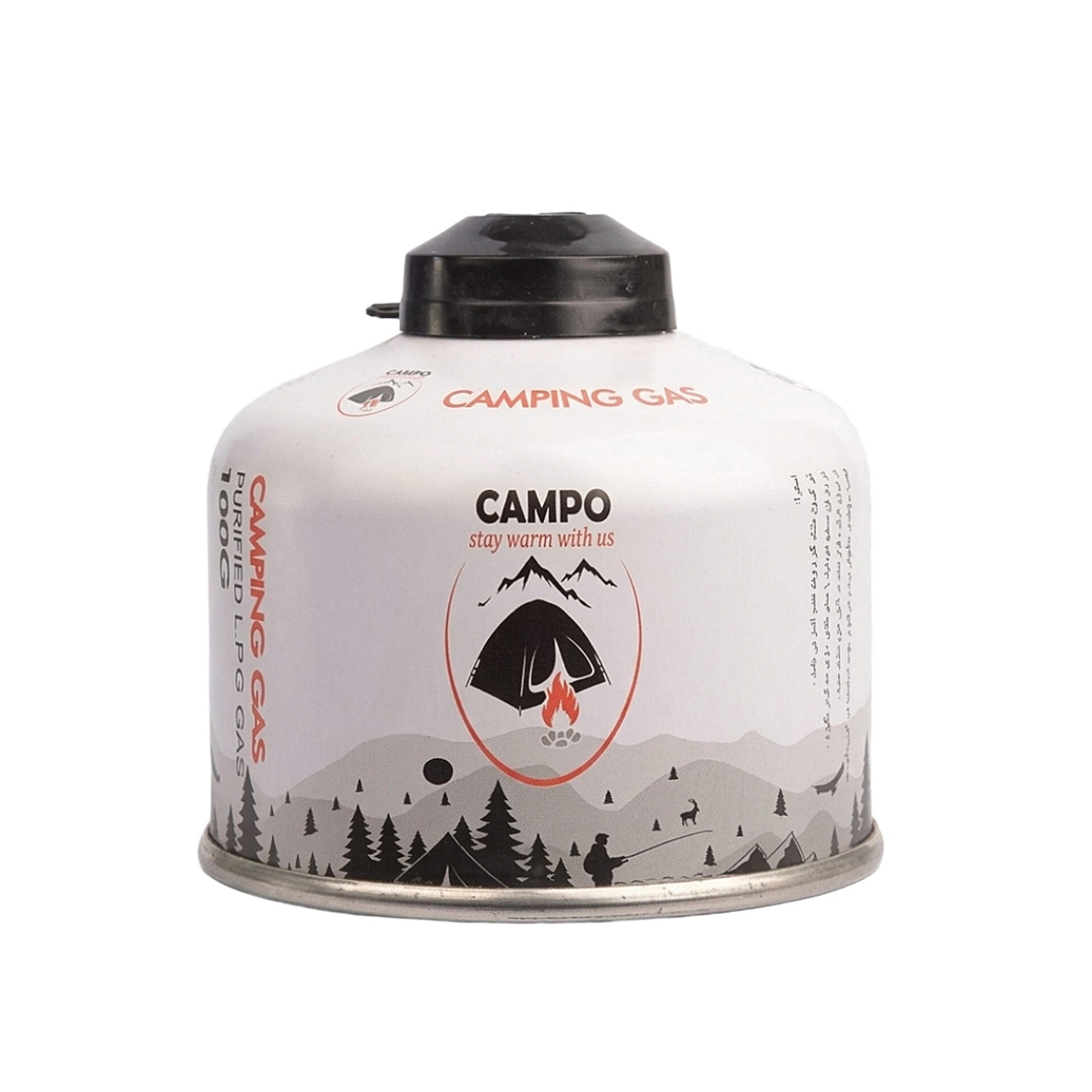 کپسول و مخزن گاز کوهنوردی ۱۱۰ گرمی کمپو Campo